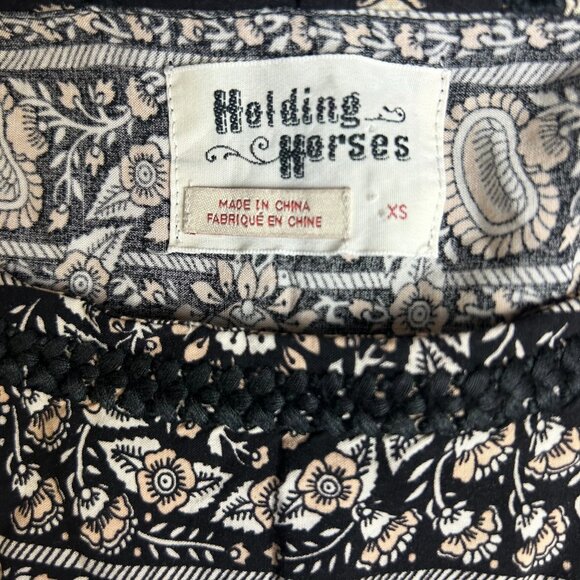 Anthropologie Holding Horses Patterned Women's Dress Top - Size Extra Small - Picture 6 of 8